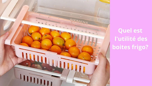 Quel est l'utilité des boites frigo?