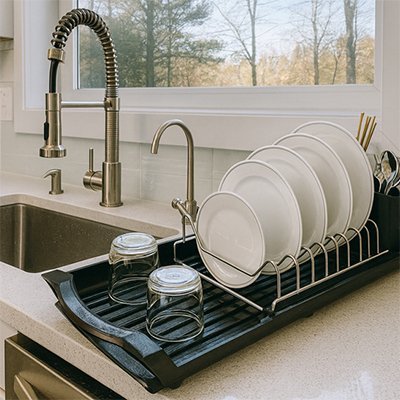 Egouttoir Vaisselle Gain d'Espace | KitchenOrg - Cuisitrucs