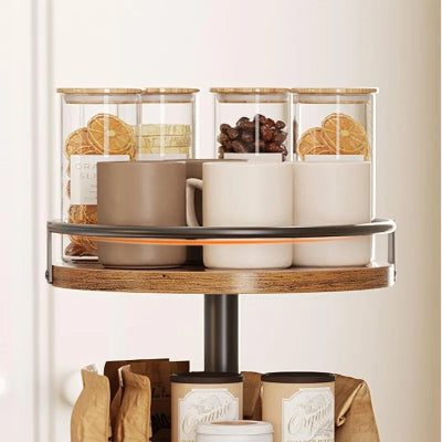 etagere bois pour cuisine avec métal