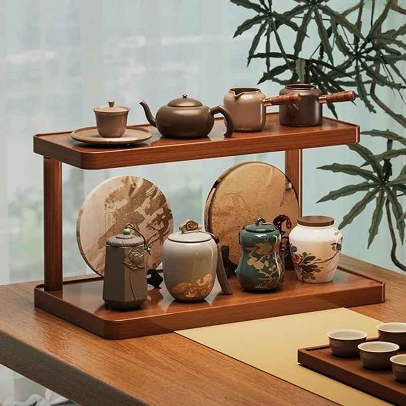 Etagere bois pour cuisine | Bambou 2 Niveaux