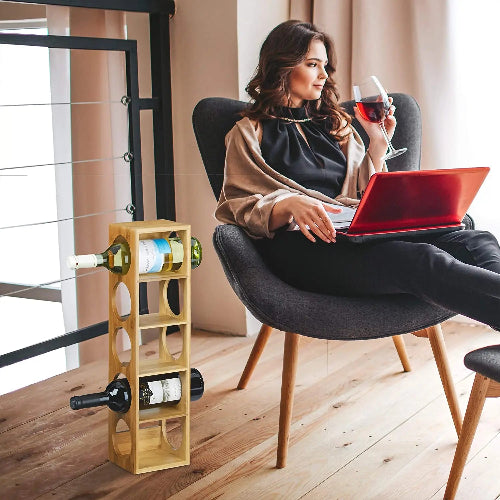 etagere porte bouteille en hauteur