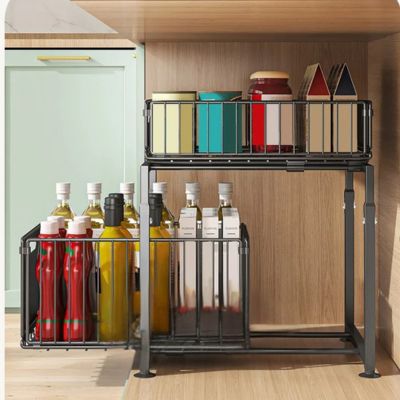 etagere sous evier coulissant