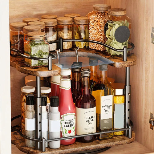 etageres a epices bois pour placard