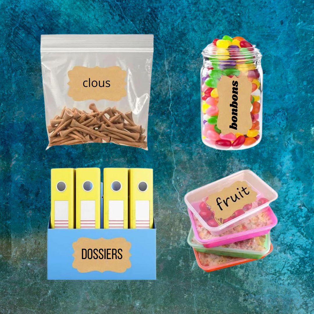 Étiquette autocollante – Étiquettes rangement - Cuisitrucs