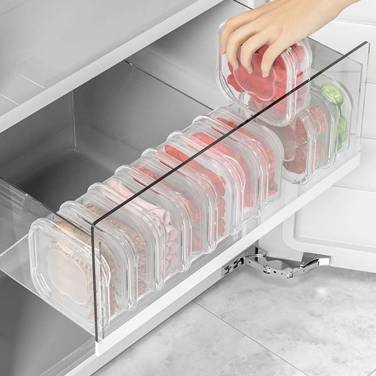 Organisateur de frigo transparent
