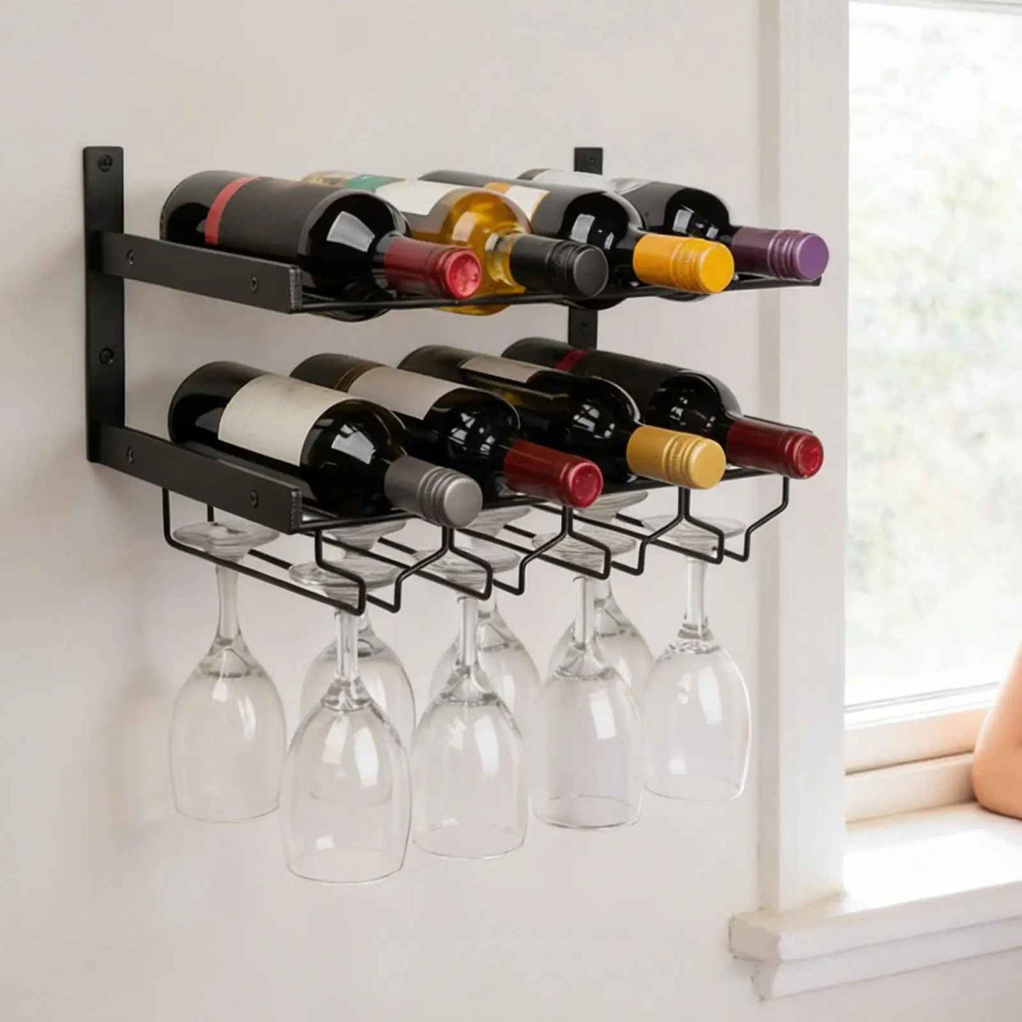 porte bouteille suspendu