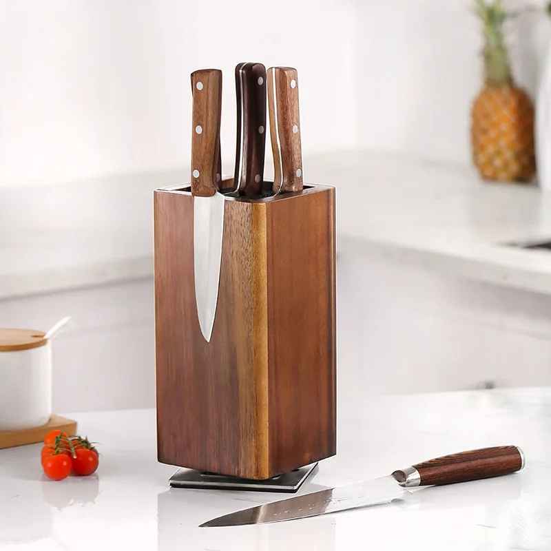porte couteau aimanté sur pied rotatif