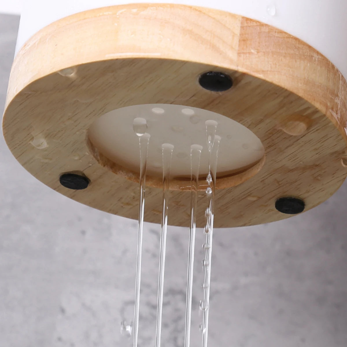 pot ustensiles cuisine avec drain