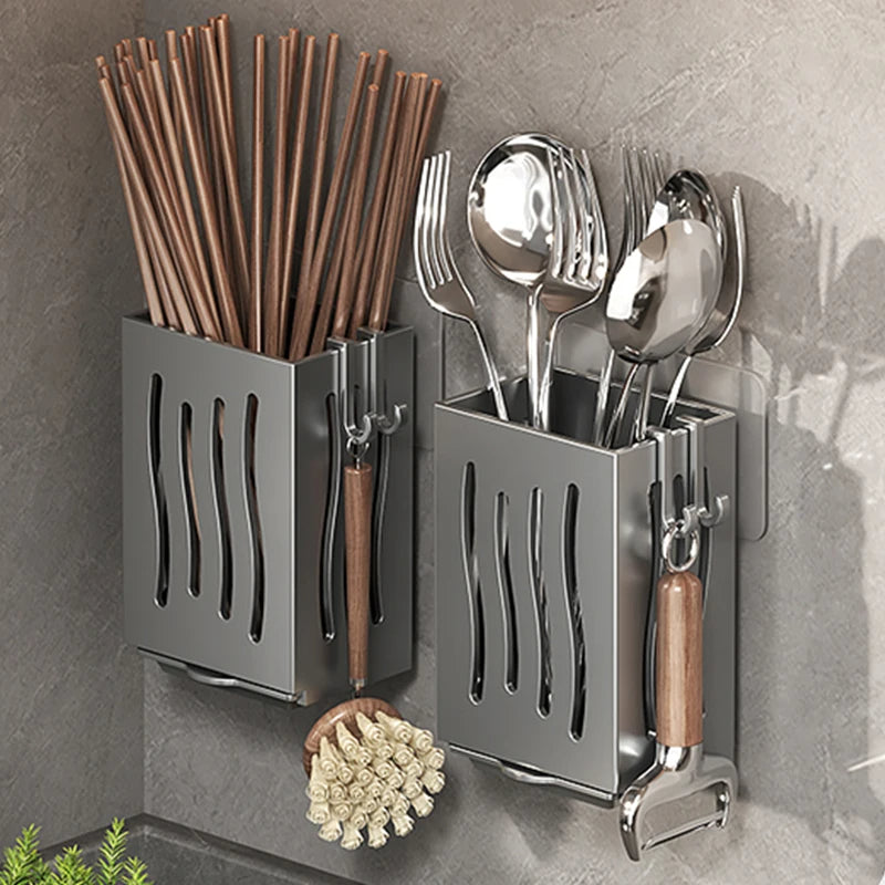 range couvert suspendu deux gris