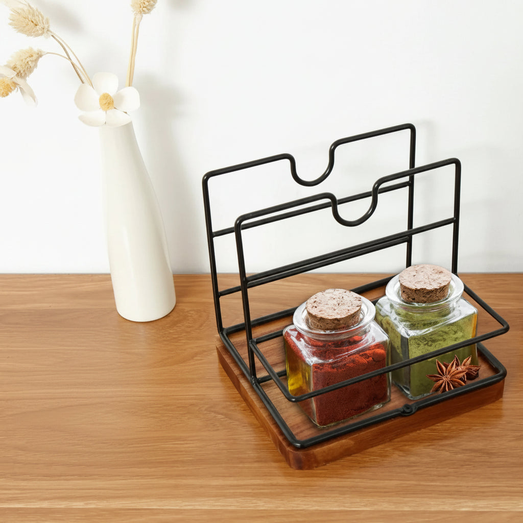 rangement épices en bois pratique