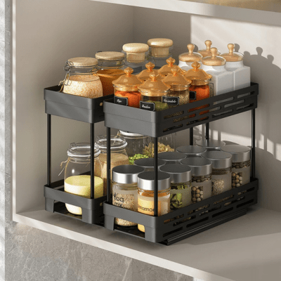 Rangement epices - Étagère coulissante - Cuisitrucs