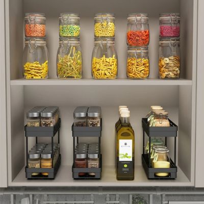 Rangement epices - Étagère coulissante - Cuisitrucs