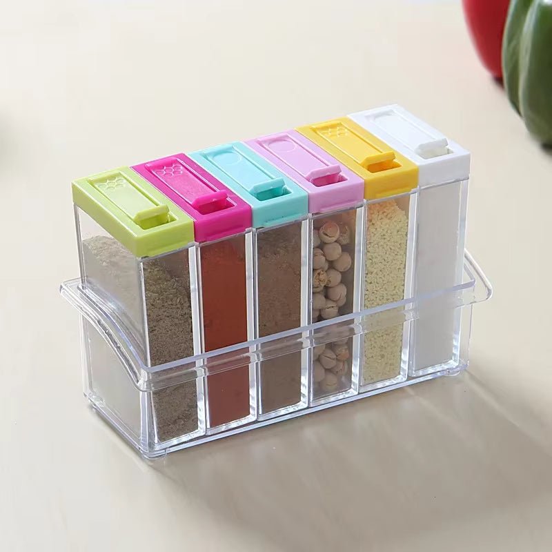 rangement epices pots colores