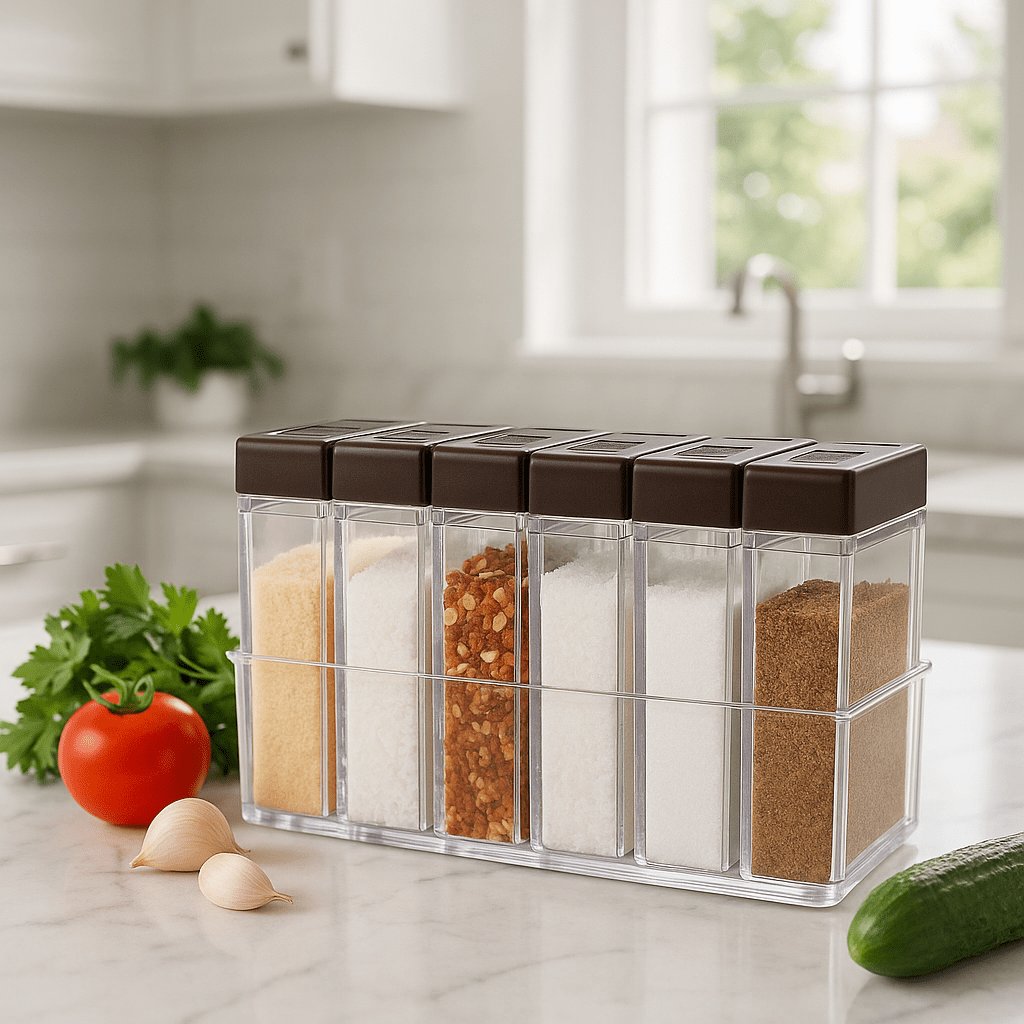 rangement epices bruns