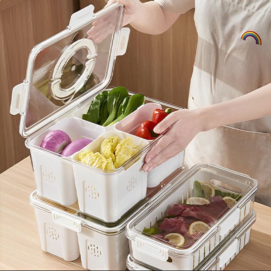 rangement frigo boite avec separateur