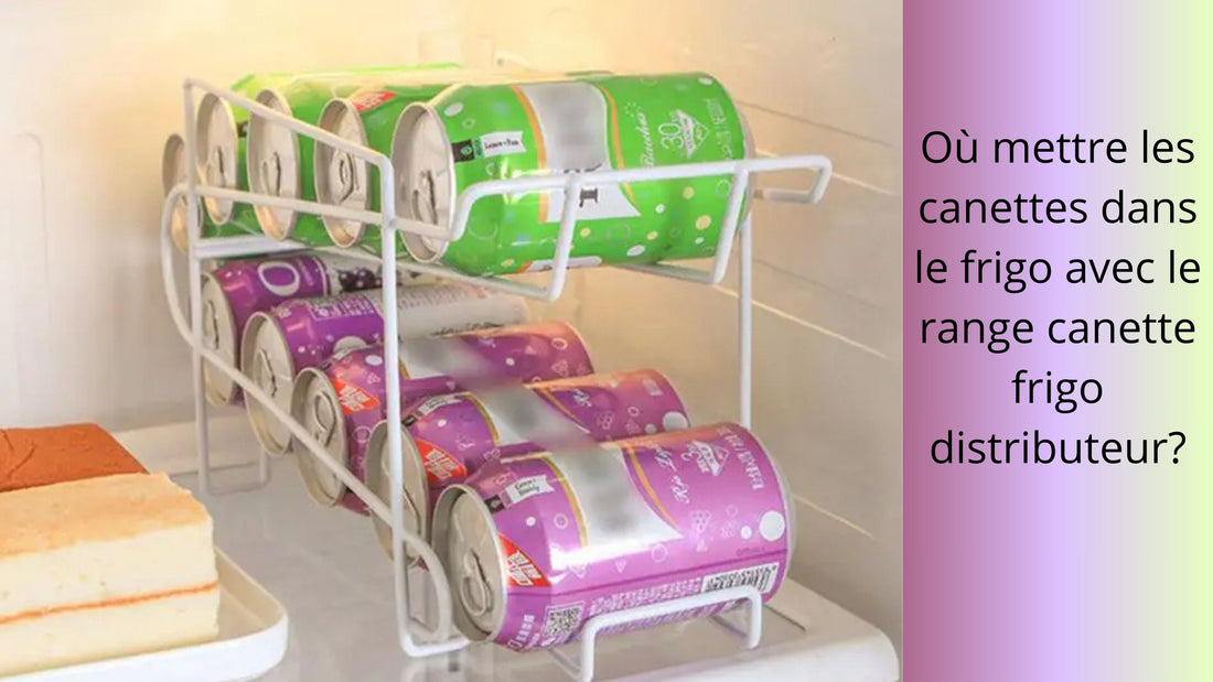 Où mettre les canettes dans le frigo avec le range canette frigo distributeur?