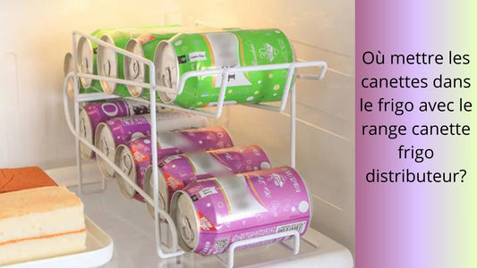 Où mettre les canettes dans le frigo avec le range canette frigo distributeur?
