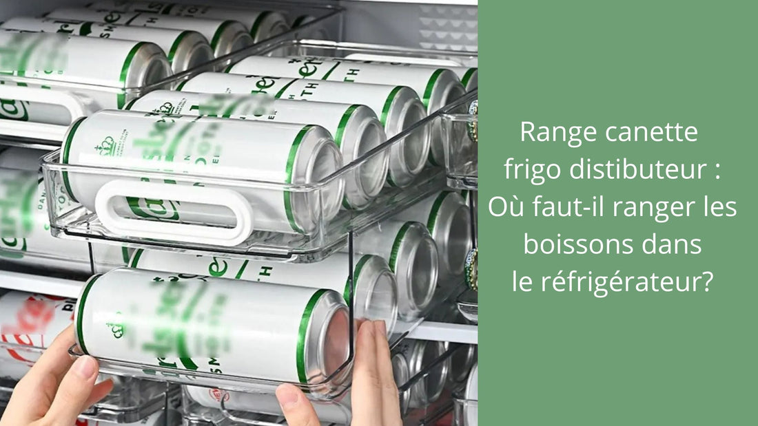 Range canette frigo distibuteur : Où faut-il ranger les boissons dans le réfrigérateur?