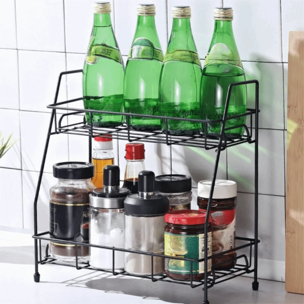 Rangement epice cuisine - Double niveau élégant