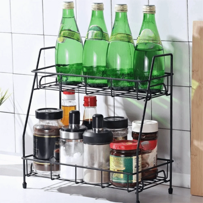 Rangement epice cuisine - Double niveau élégant