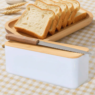 boite a pain bois planche à trancher