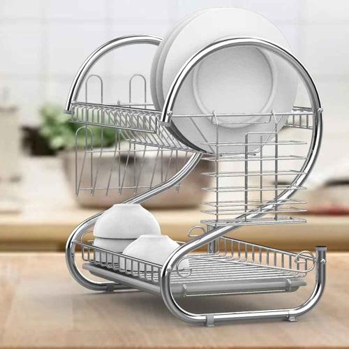 égouttoir vaisselle inox deux niveaux