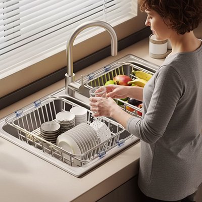 Egouttoir vaisselle  inox durable