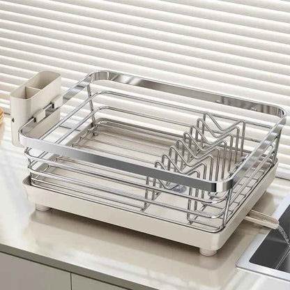 Egouttoir vaisselle inox - Écoulement Auto