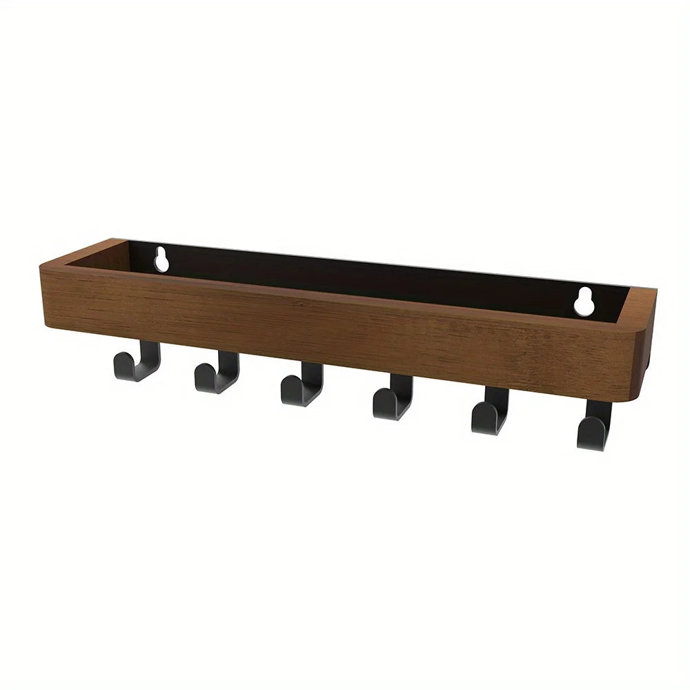 etagere bois brun