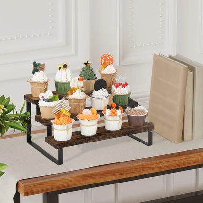 etagere bois metal pour presentation