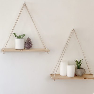 Etagere bois mural