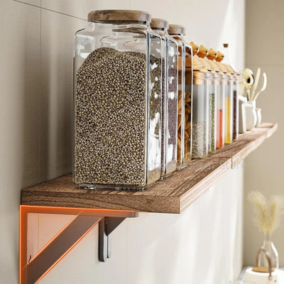 etagere bois mural cuisine