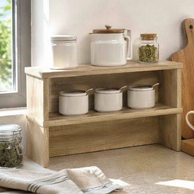 etagere bois pour cuisine en chêne
