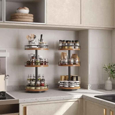 etagere bois pour cuisine et comptoir