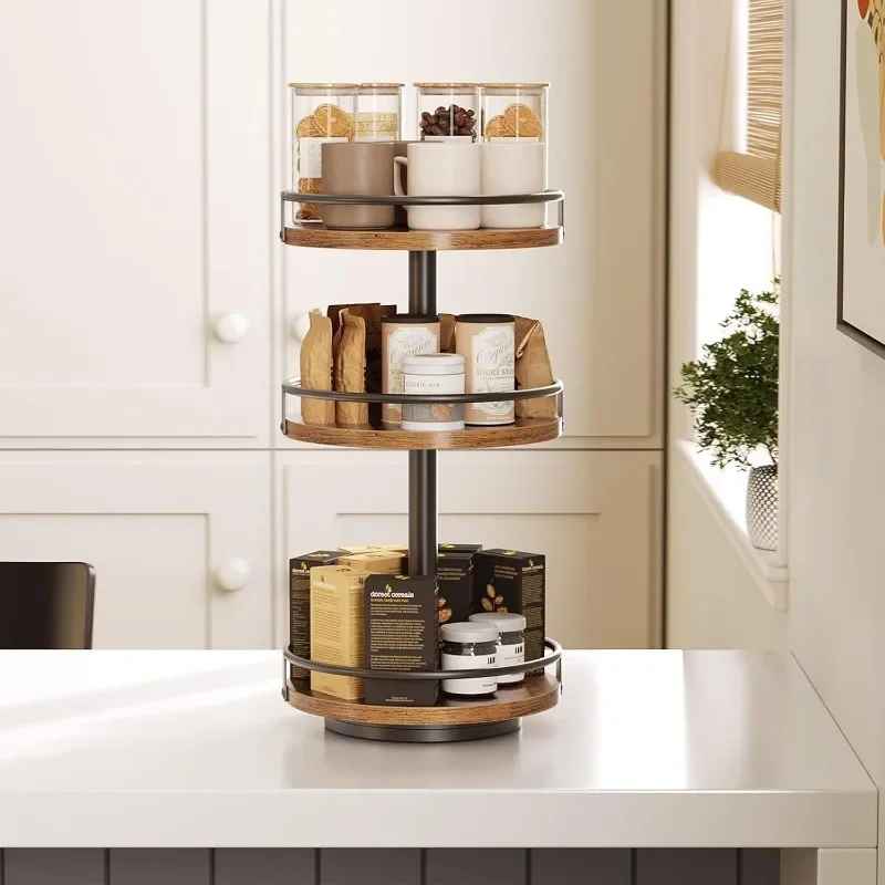 etagere bois pour cuisine trois niveaux