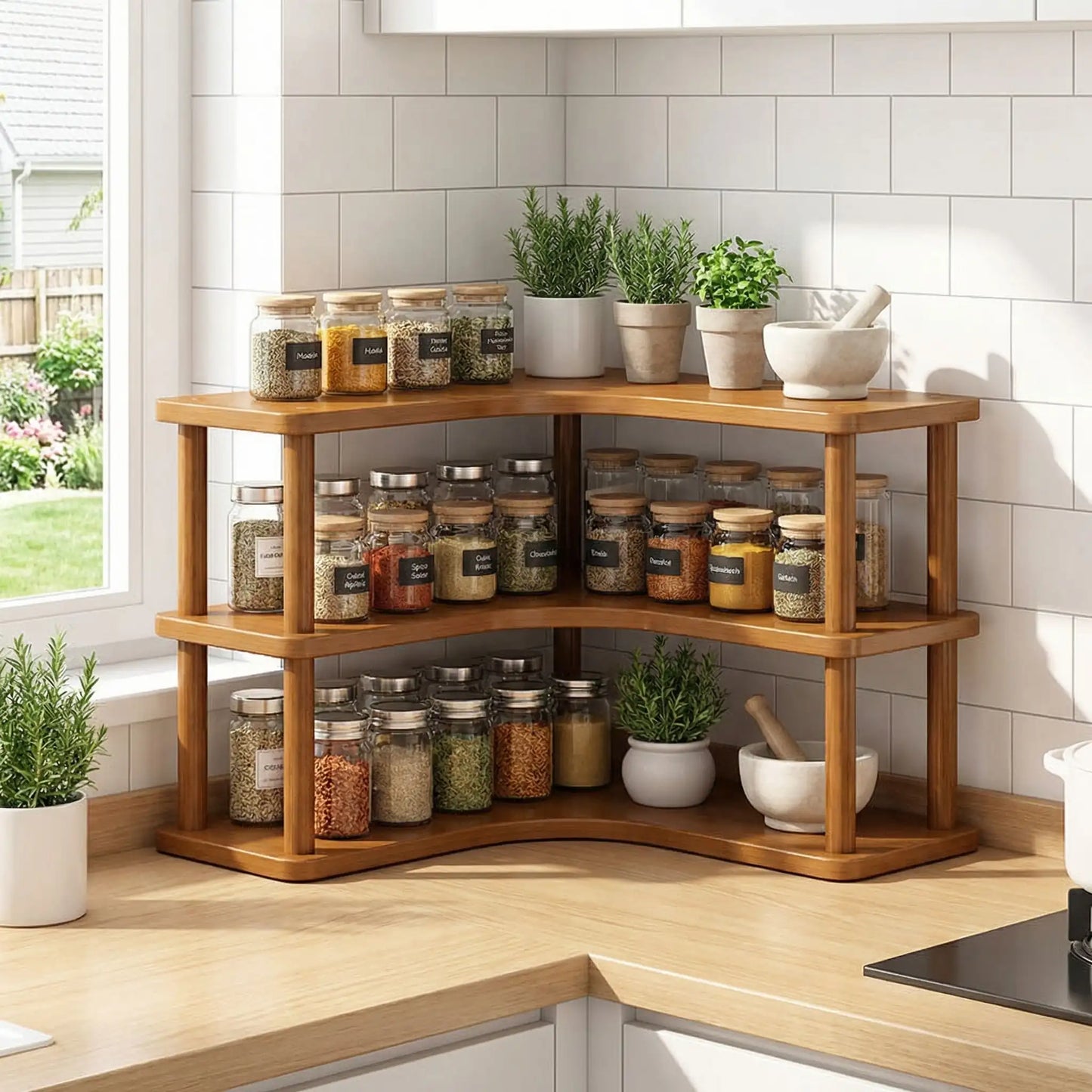 etagere bois pour cuisine