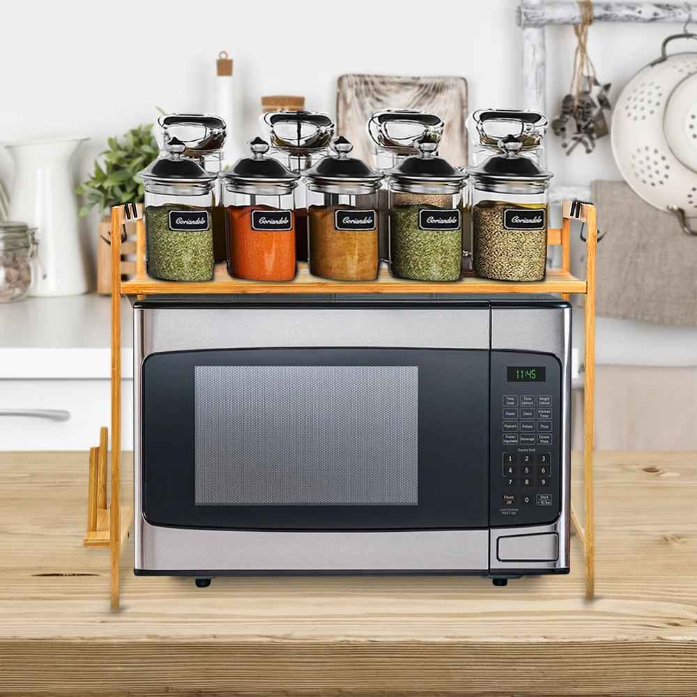 étagère cuisine bois à poser esthétique