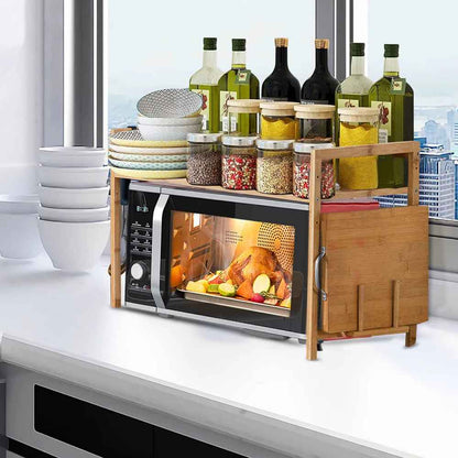 étagère cuisine bois à poser polyvalent