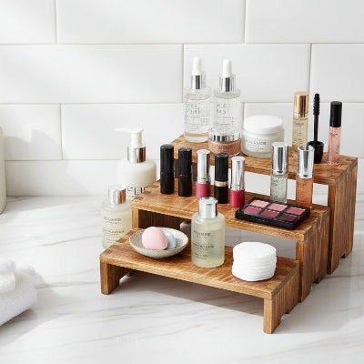 etagere en bois pour cuisine cosmétiques