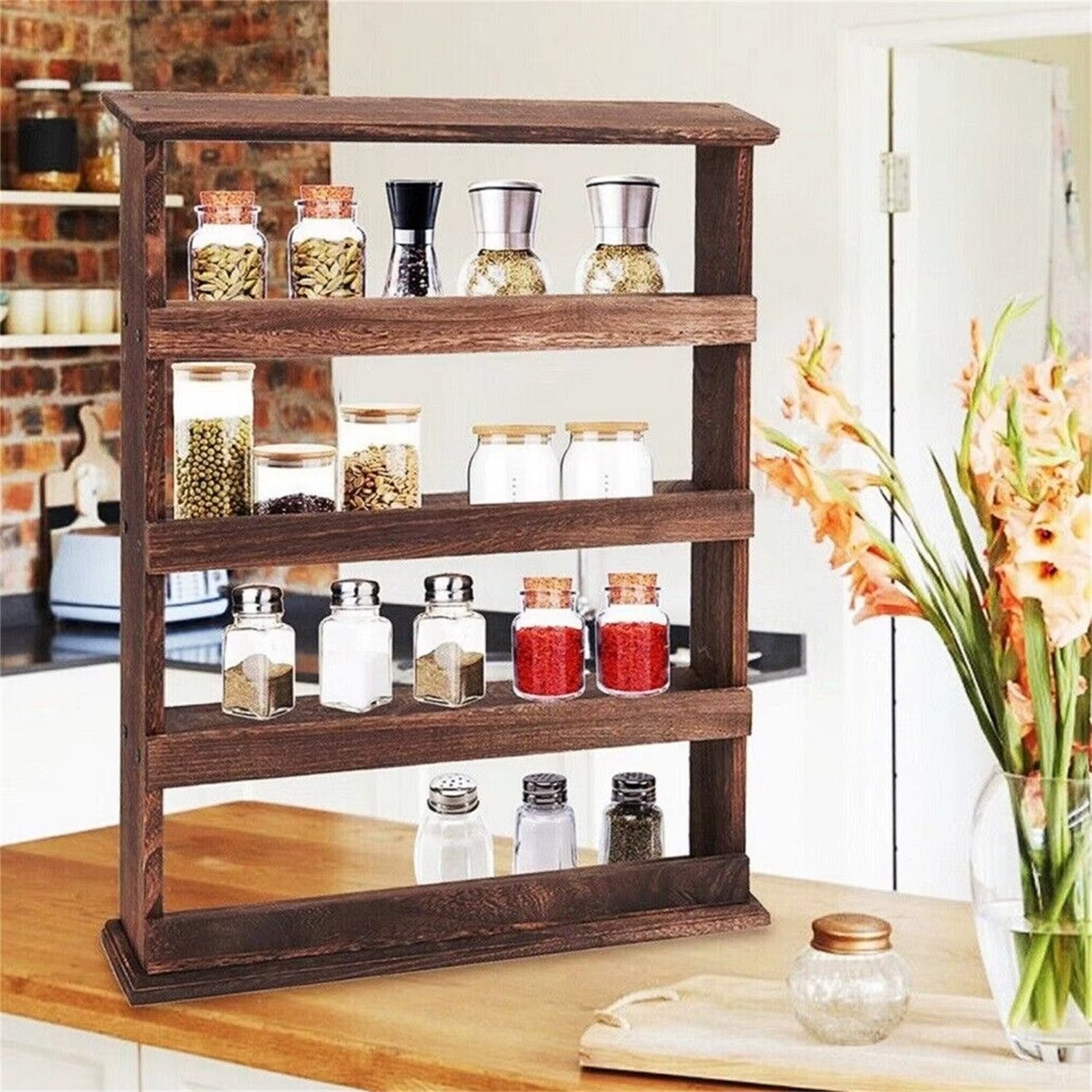 etagere en bois pour cuisine de qualite