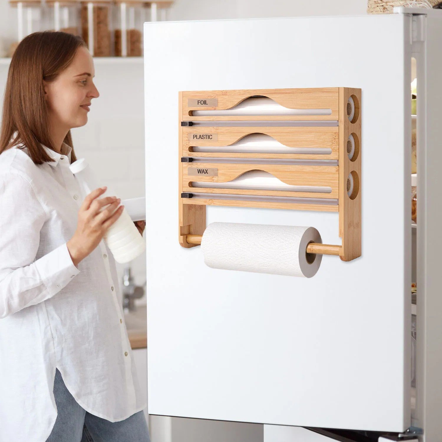 etagere en bois pour cuisine distributeur