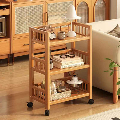 Etagere en bois pour cuisine - Mobile en bambou