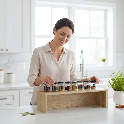 etagere en bois pour cuisine en bois