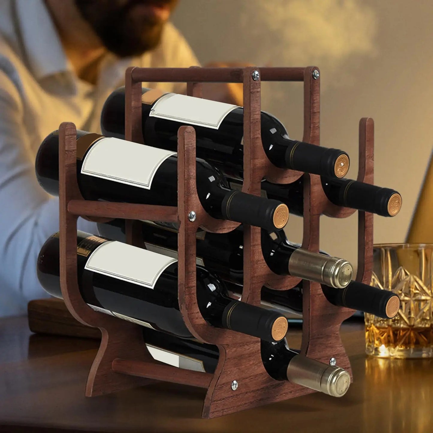 etagere en bois pour cuisine pour bouteilles