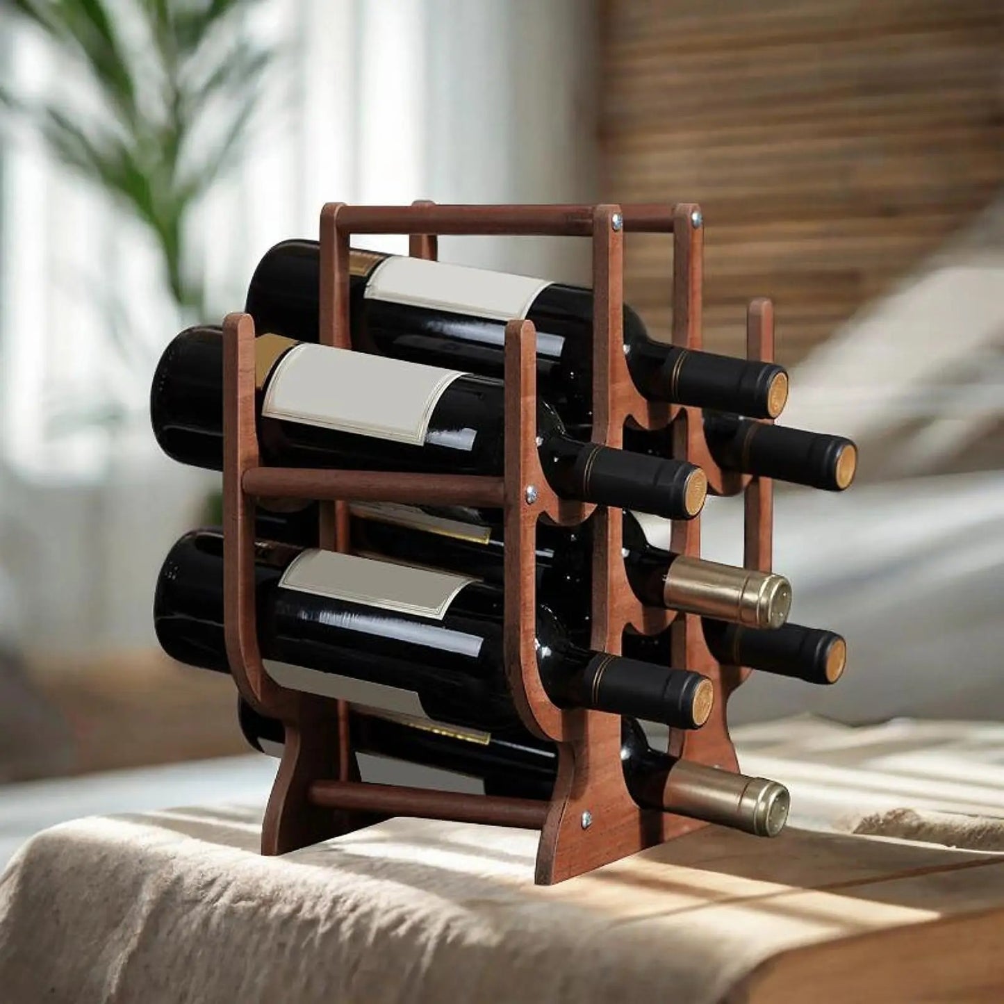 etagere en bois pour cuisine range bouteille