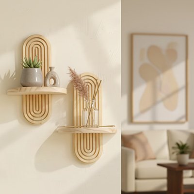 Etagere en bois pour cuisine