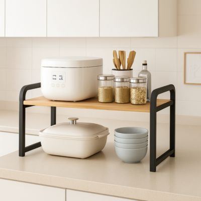 etagere en bois pour cuisine moderne