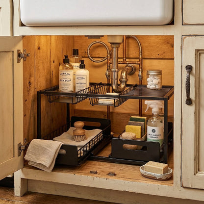 etagere evier cuisine rustique