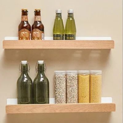 etagere mural bois cuisine