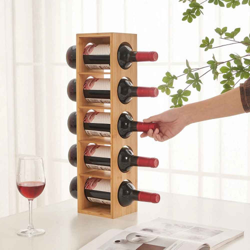 etagere porte bouteille cinq niveaux